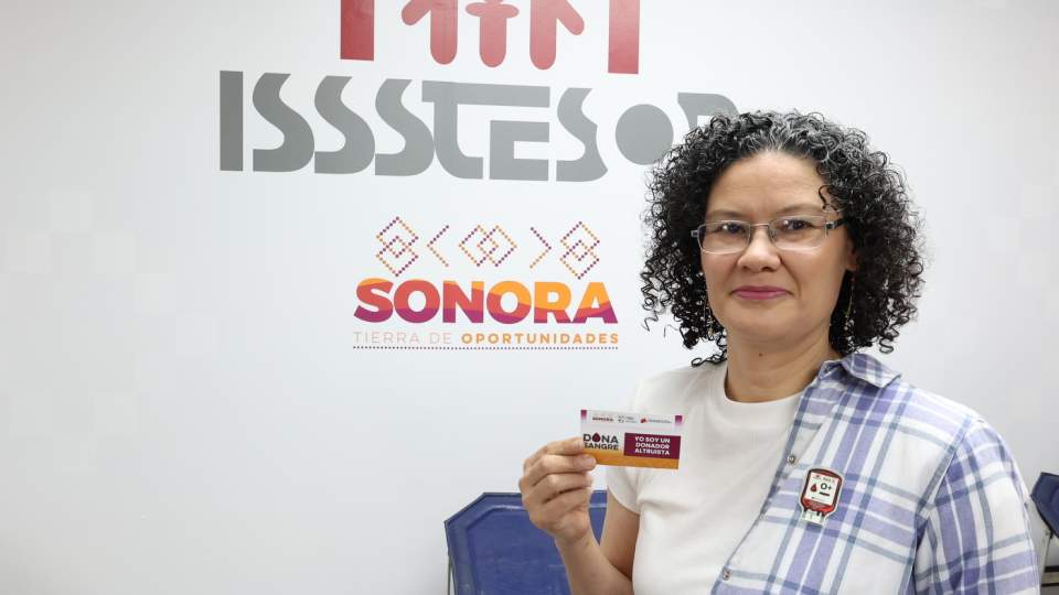 Gobierno de Sonora fortalece donación de sangre con campaña de ISSSTESON